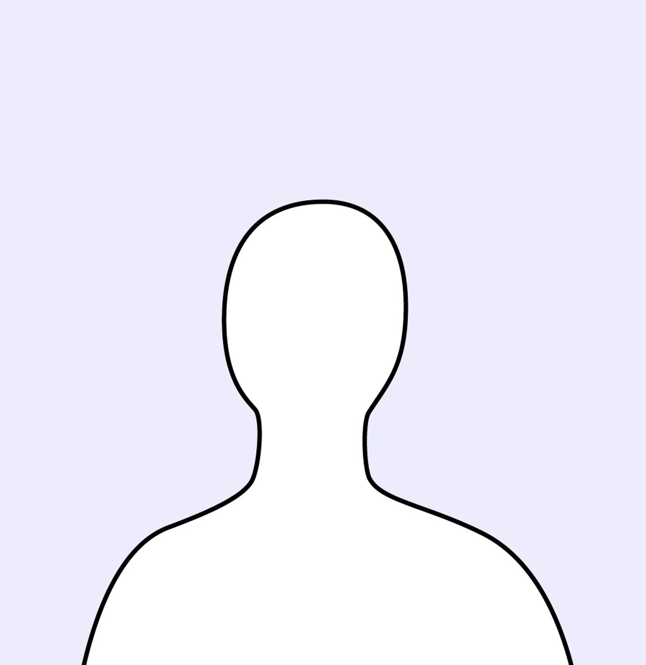 Silhouette av person. Illustrasjon.